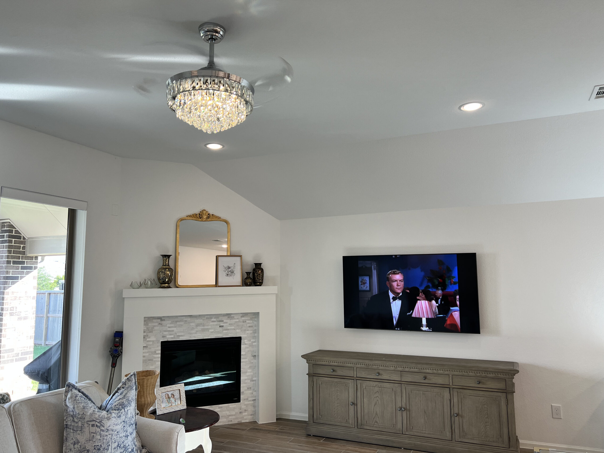 Fandelier & TV Install