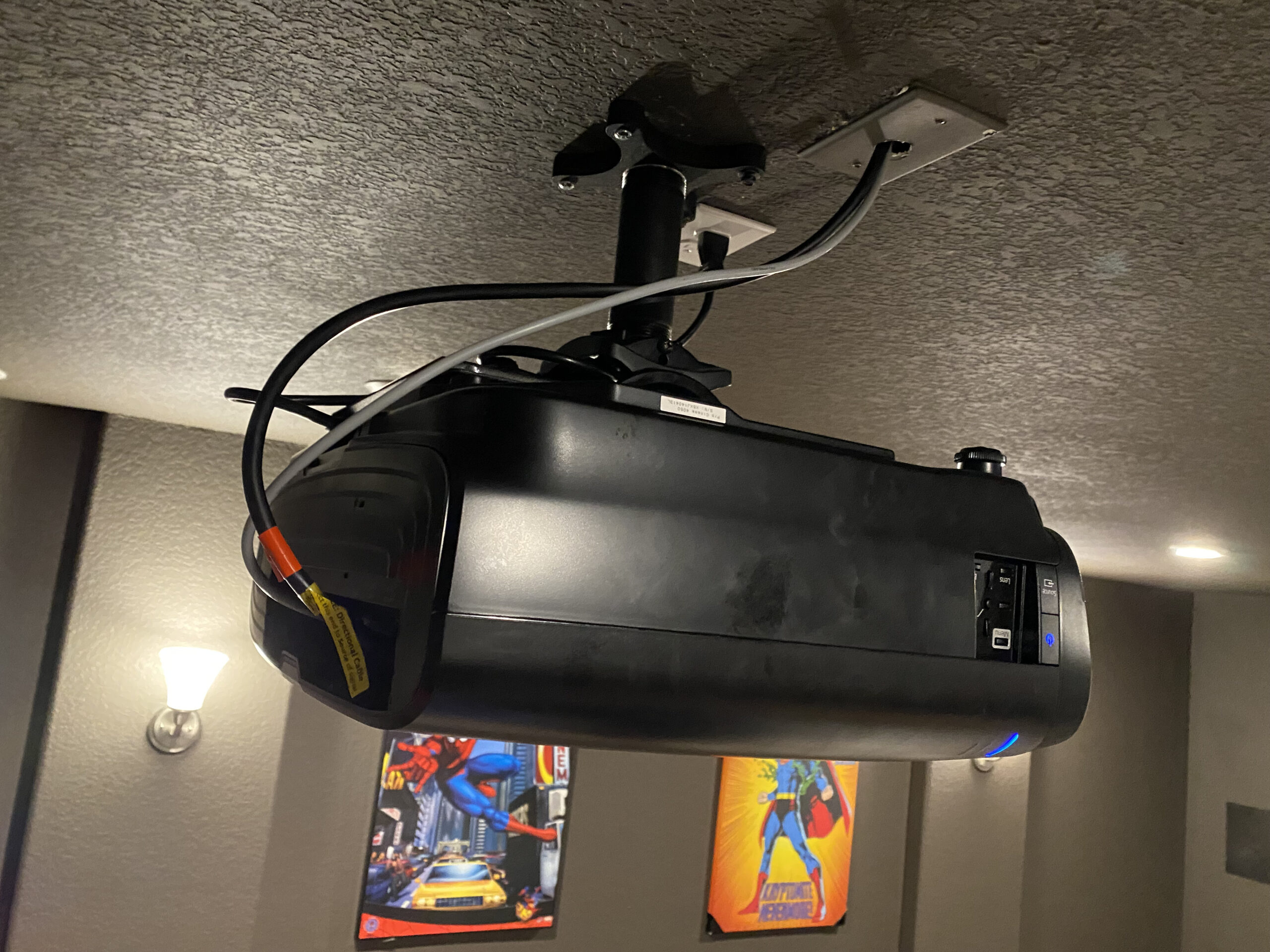 On Ceiling Projector install